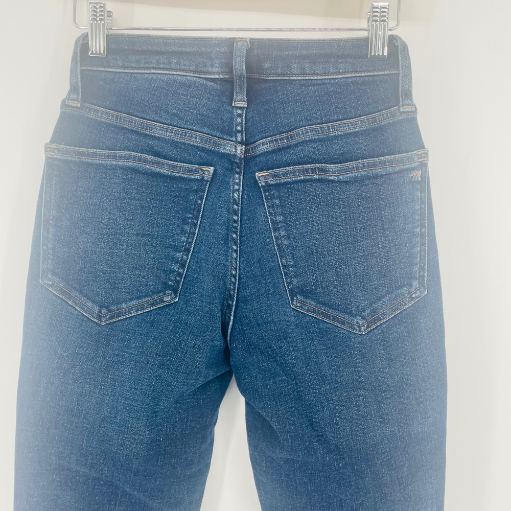 Madewell Curvy High Rise Skinny Jeans Dark Wash Size 23 Classic Rigid Denim - Picture 10 of 10